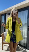 Tek Düğme Blazer Ceket