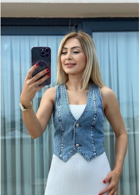 Denim Yelek