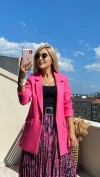 Şeker Pembe Blazer Ceket